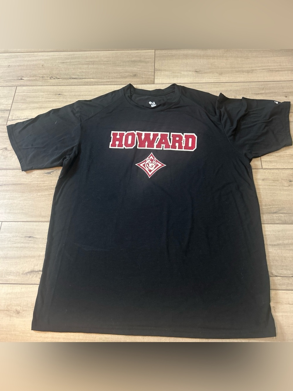 Badger Sport HOWARD University T Shirt  Black Basic College School Adult XL